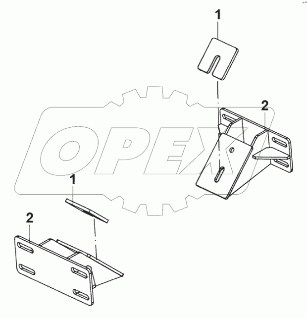  Retarder bracket and connecting plate