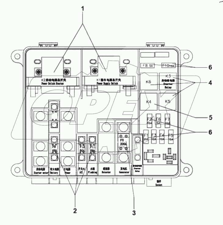  Electrical appliance (III) switch control box