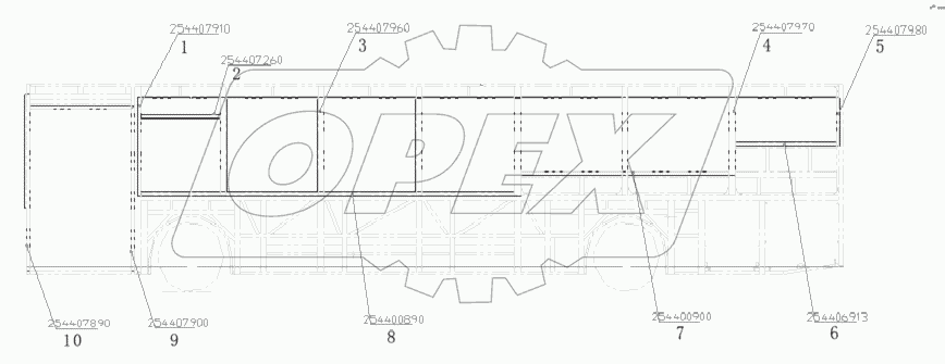 LEFT SIDE CLAD COLUMN