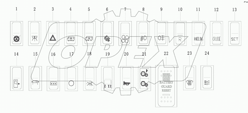 SWITCH AND INDICATOR LIGHT