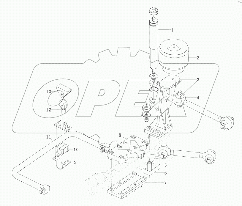 FRONT AIR SUSPENSION JR-75F-01-20