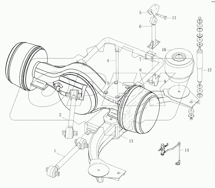 REAR AIR SUSPENSION JR-130R-01-35
