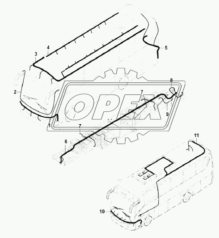 HARNESS, ELECTRICAL COMPONENTS