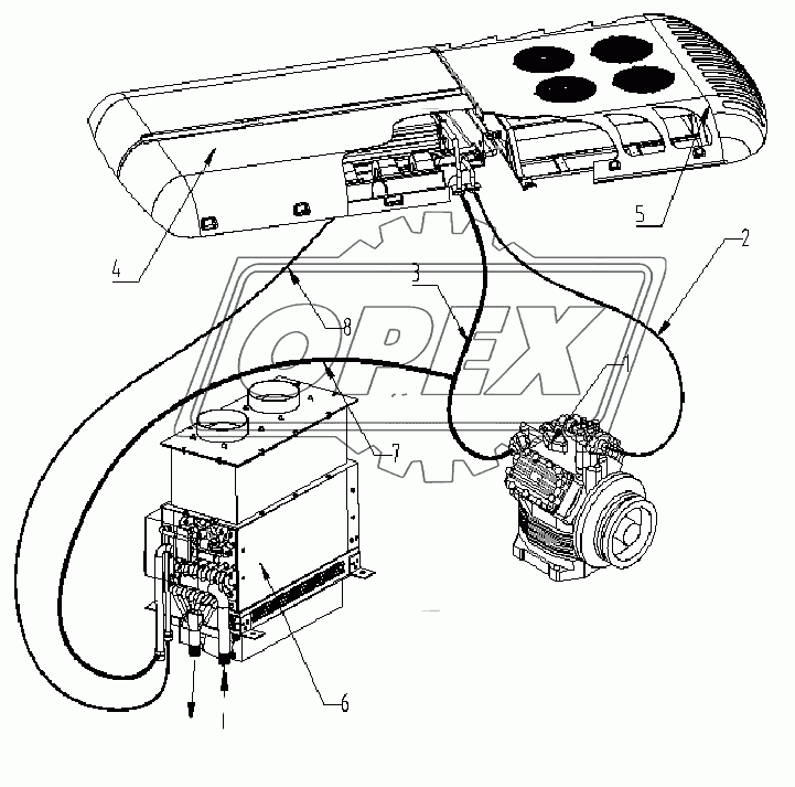 AIR CONDITIONER, EXTERIOR PIPELINE LINK