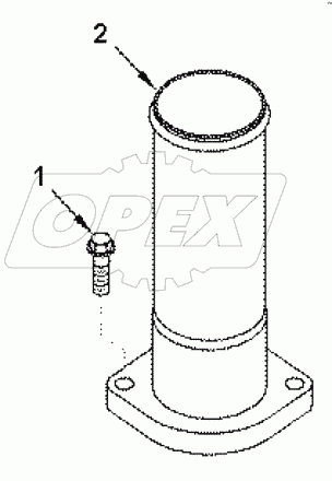 CONNECTION, WATER OUTLET TUBE