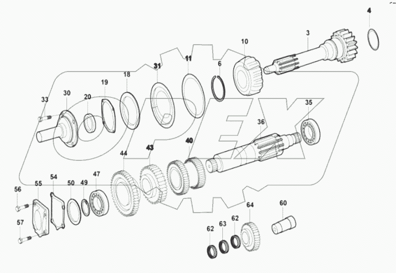 INPUT LAYSHFT REVERSE ASSY