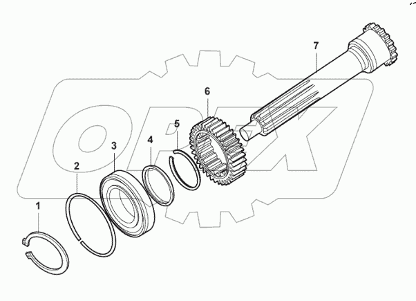  17-FT-0008 One shaft assembly