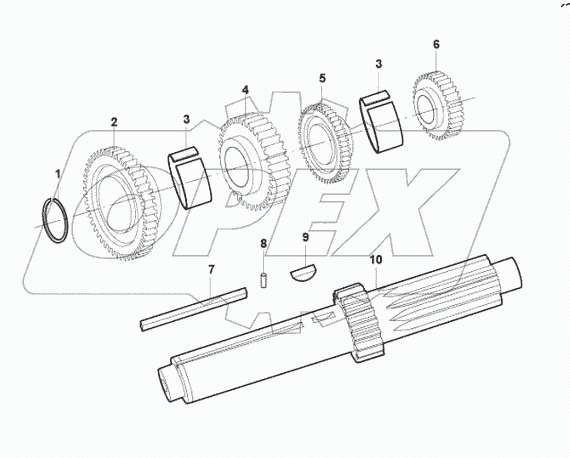  17-FT-0009 Intermediate shaft assembly