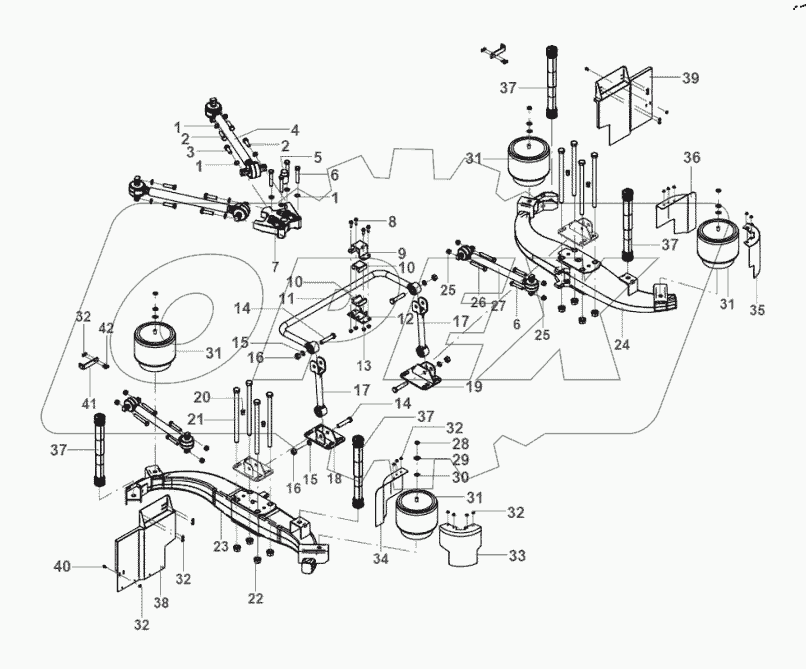  29-KL-0064 Rear air suspension
