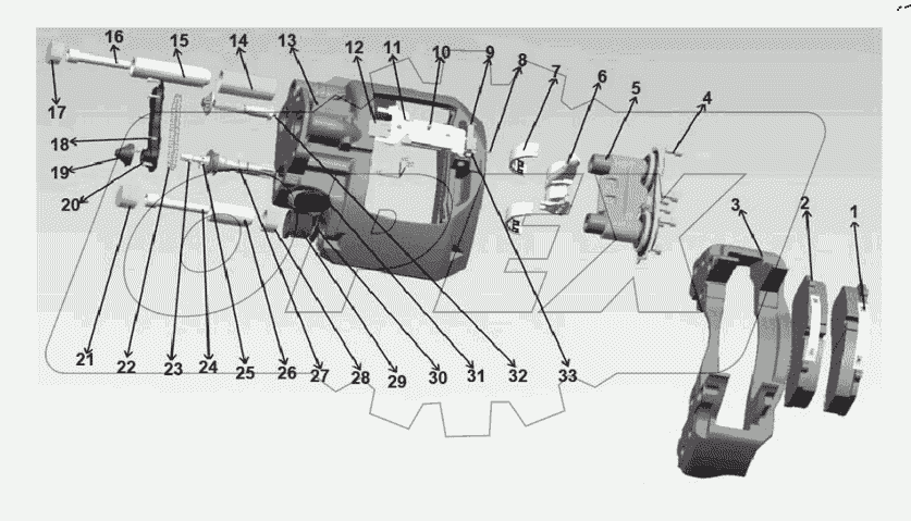  30-DF-0099 Rear brake