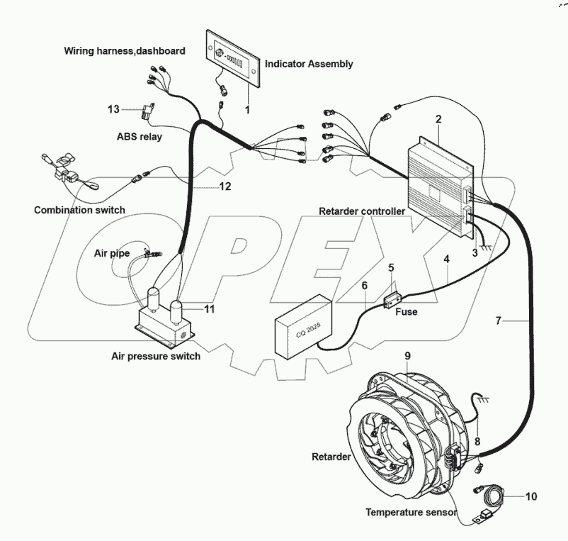  35-TR-0040 Retarder electrical appliances