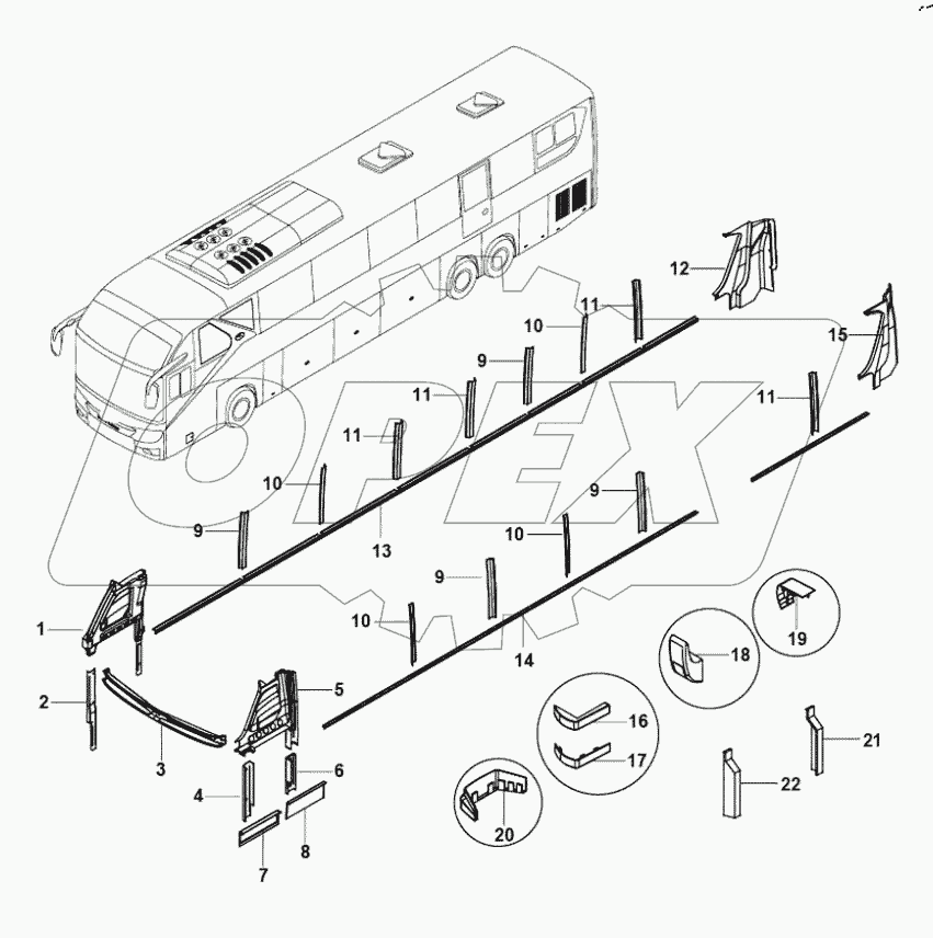 54-2525 Cladding Column