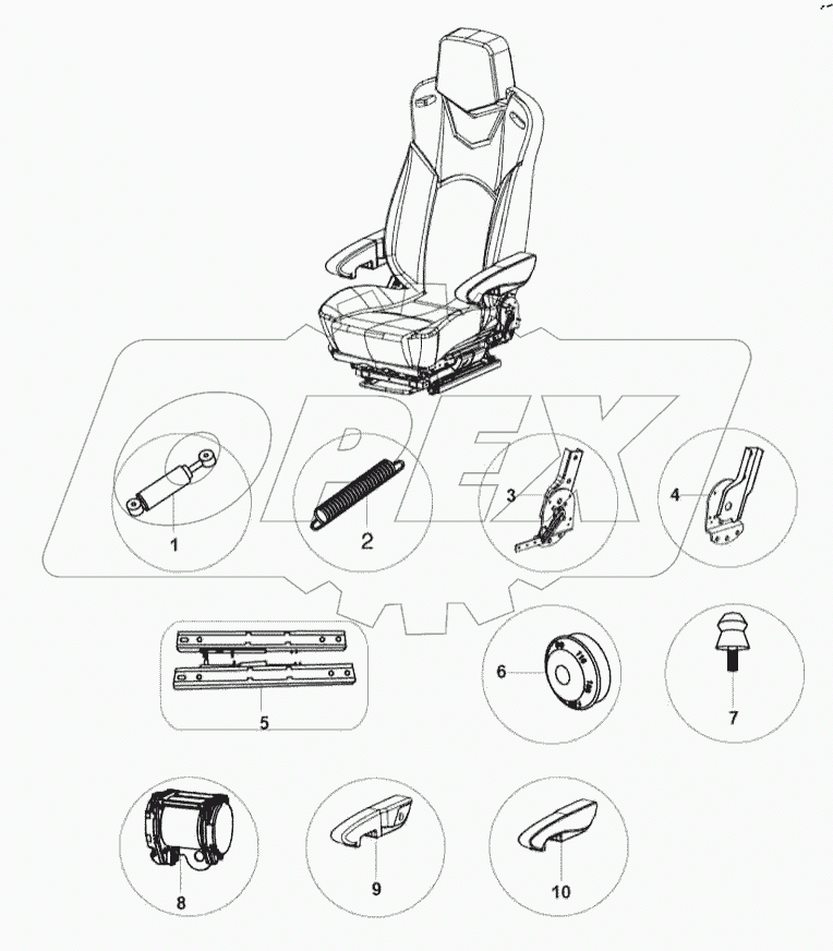  67-0500 Driver's chair