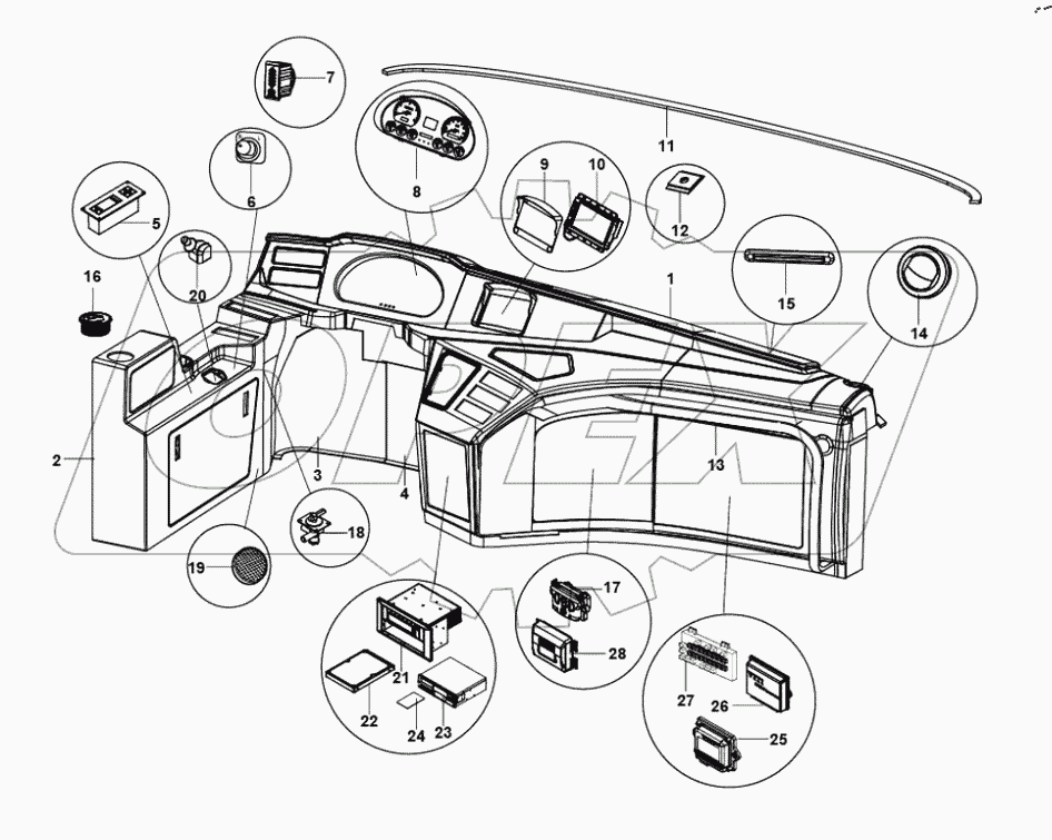  38-2719 Instrument panel