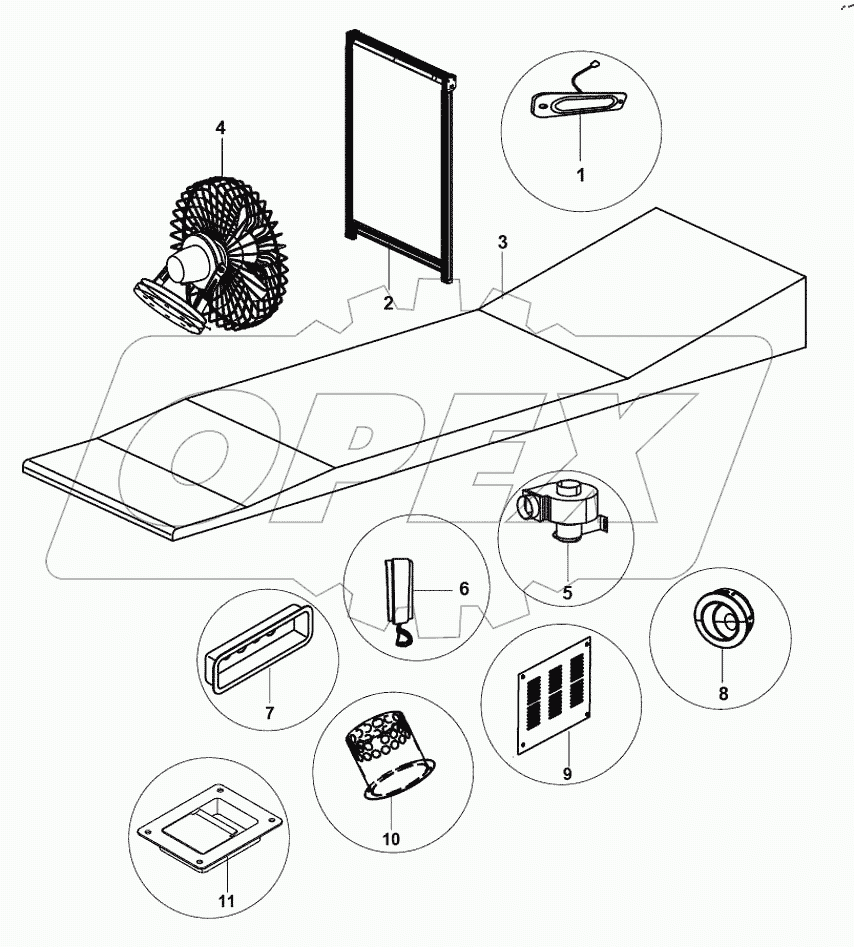  83-0118 Sleeper cabin accessories