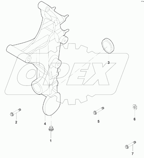 MOUNTING, ALTERNATOR