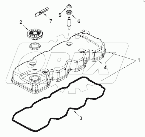 ARRANGEMENT, VALVE COVER