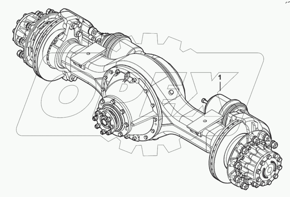  24-DF-A001 Rear axle assembly