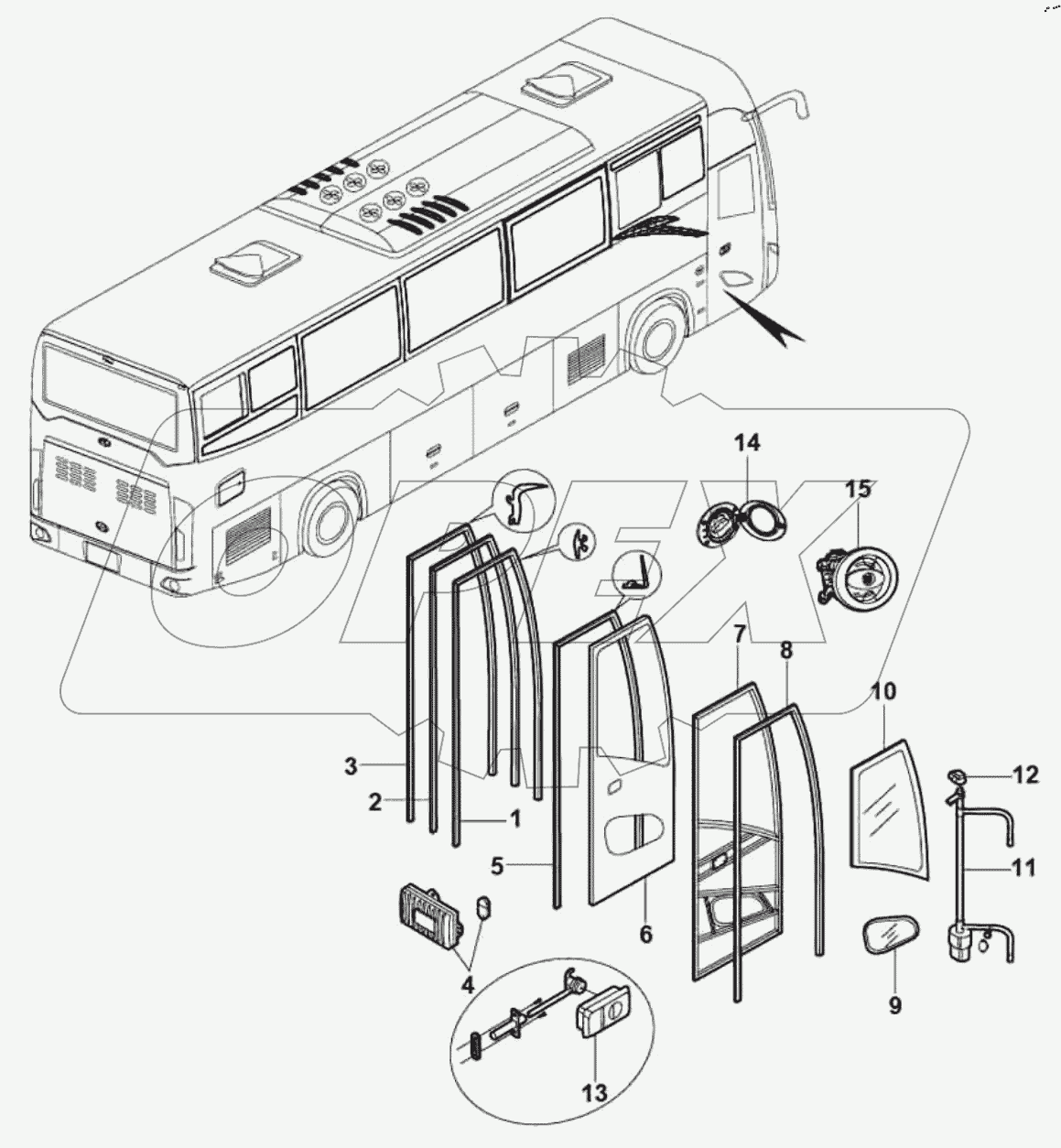  61-0921 Front passenger door