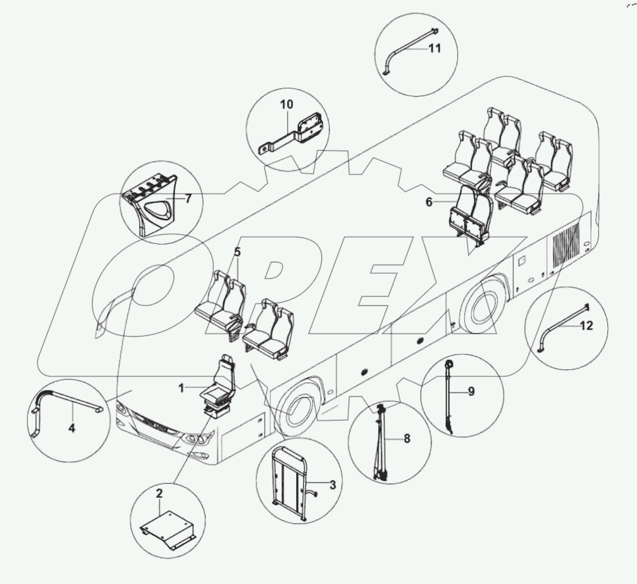  67-0930 Seats and guardrails