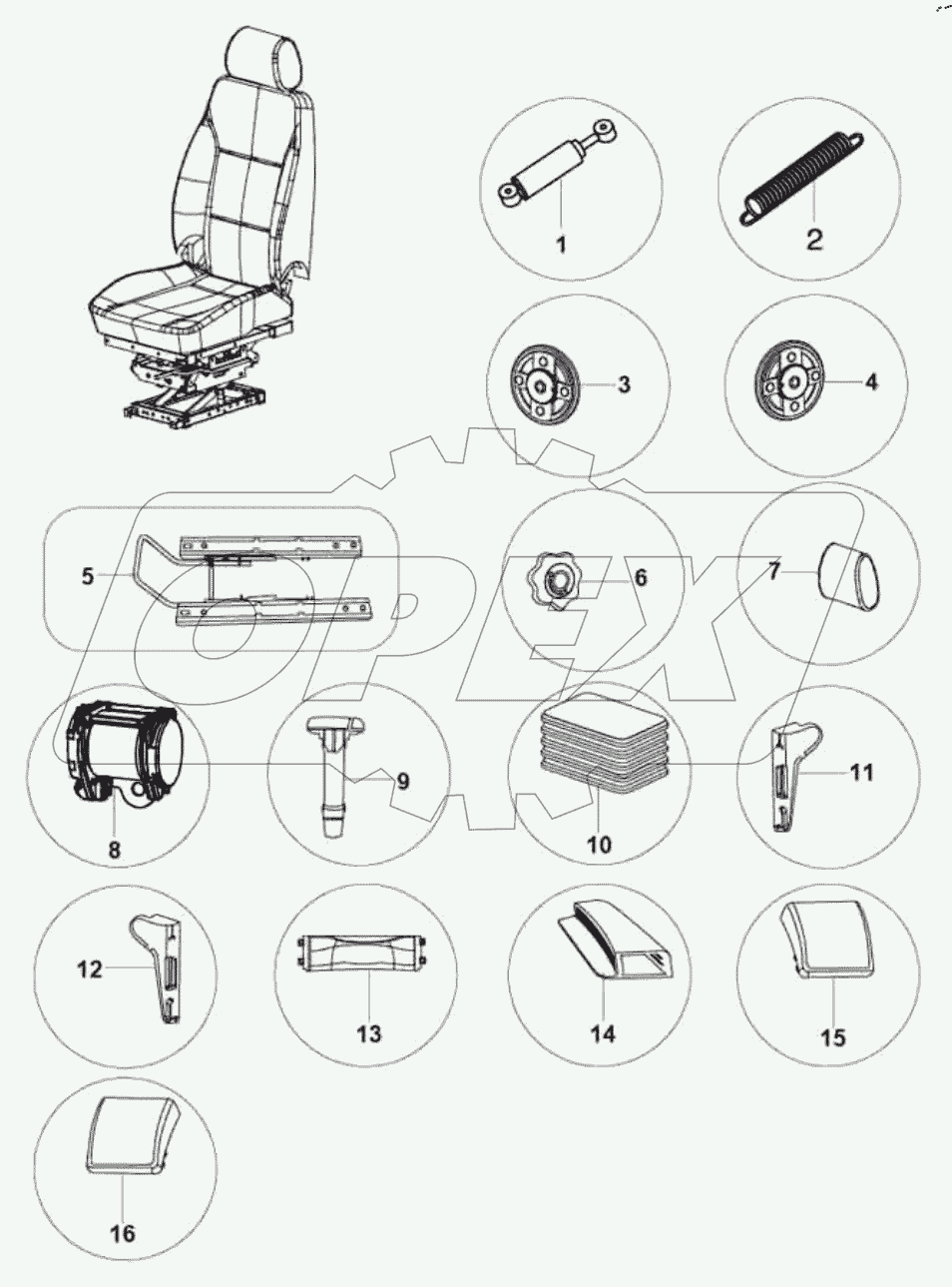  67-0534 Driver's chair