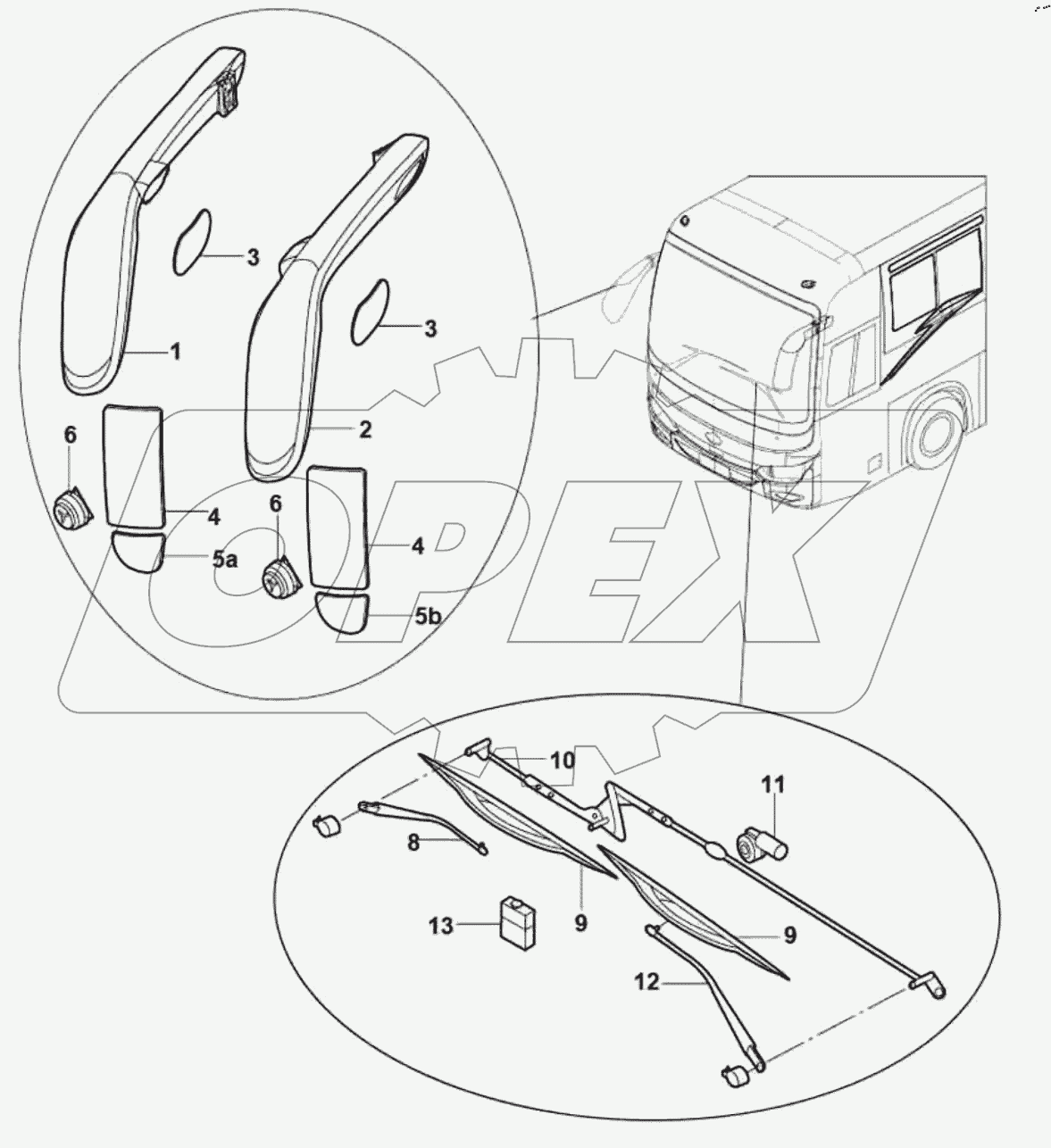  82-1069 Rearview mirror wiper
