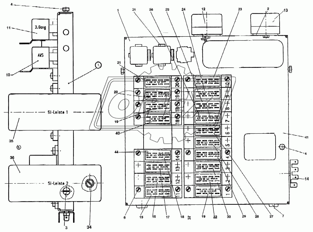 Центральный узел электросоединений