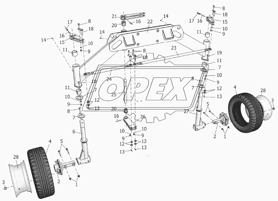 Балка задняя