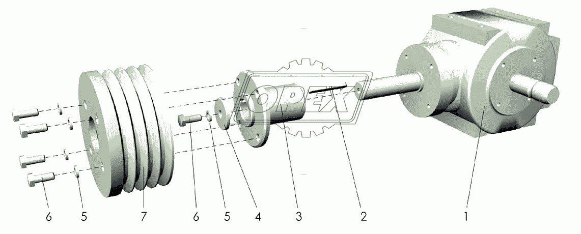 Редуктор КДК-184.01.00.310