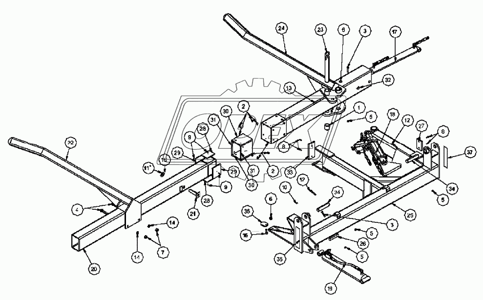 Захват в сборе, левая сторона 1