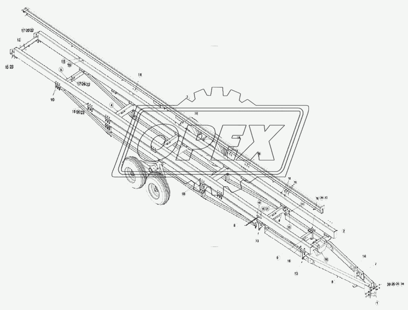 Первоначальной сборки тележки A8000-04