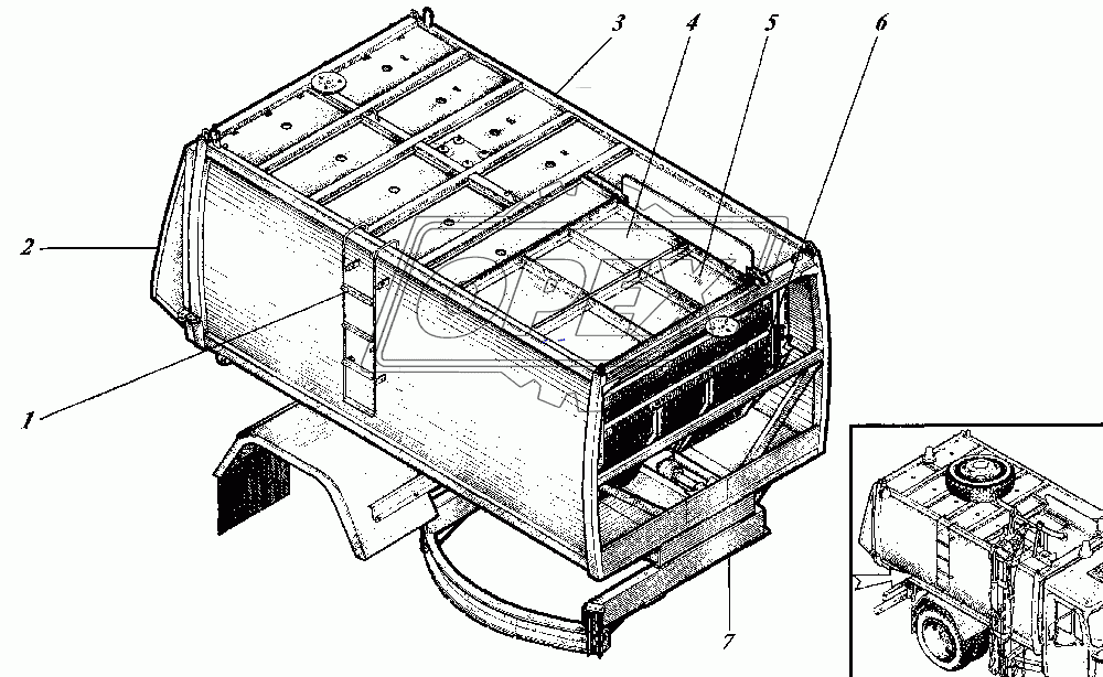 Установка кузова КО-440-4.81.00.000 1