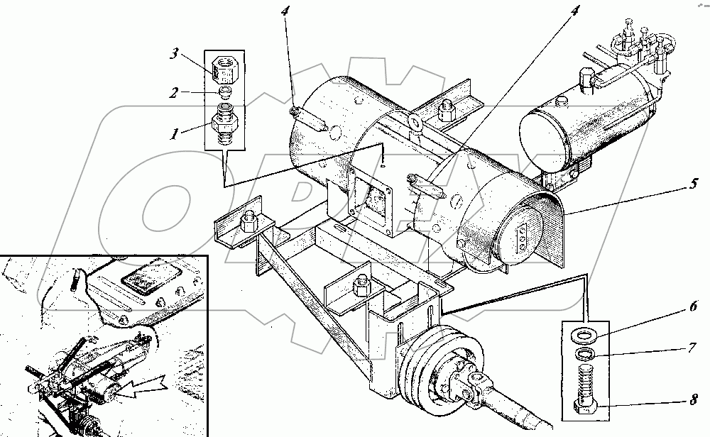 Установка насоса КО-520.02.00.000