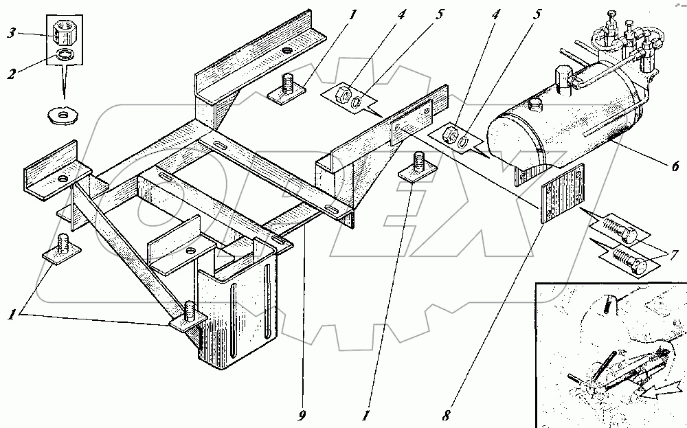 Установка насоса КО-520.02.00.000