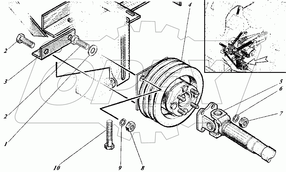 Установка насоса КО-520.02.00.000