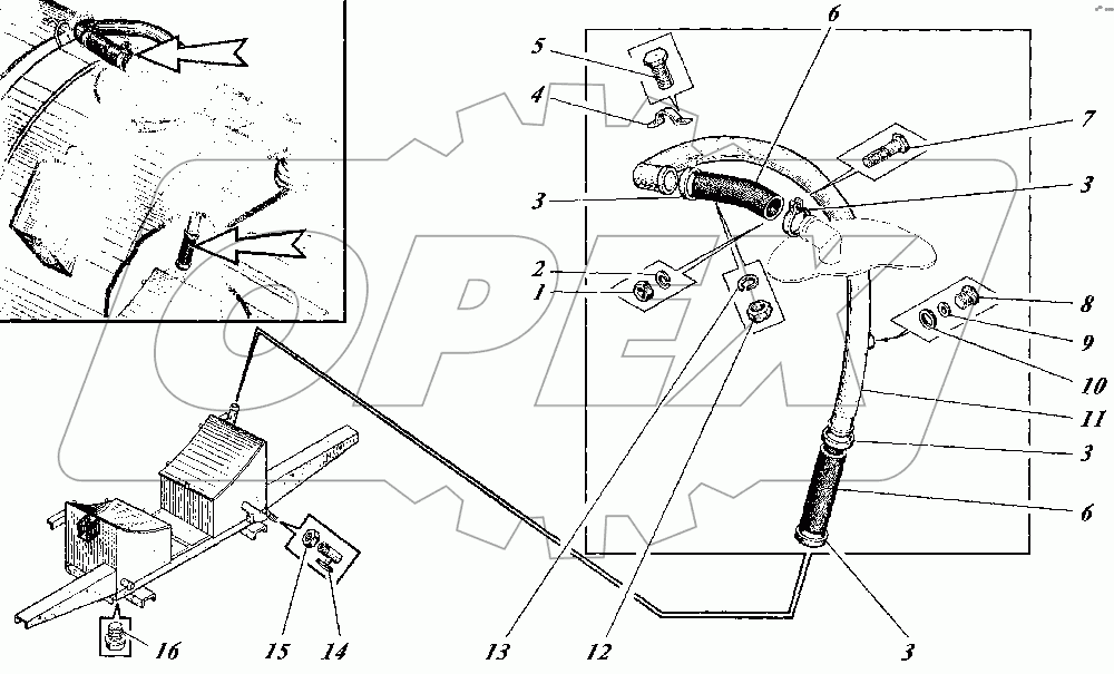 Трубопровод КО-520.03.00.000