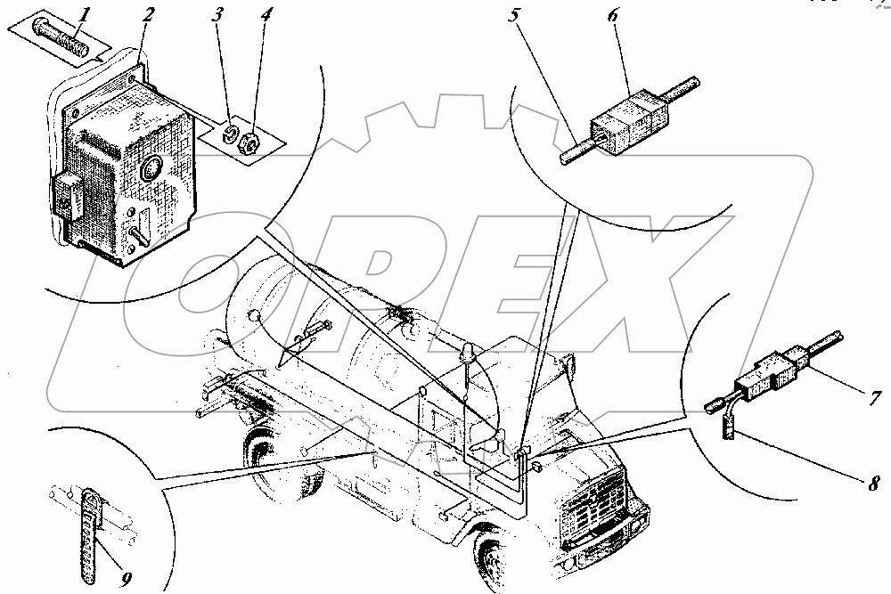 Монтаж электрооборудования КО-520.06.00.000