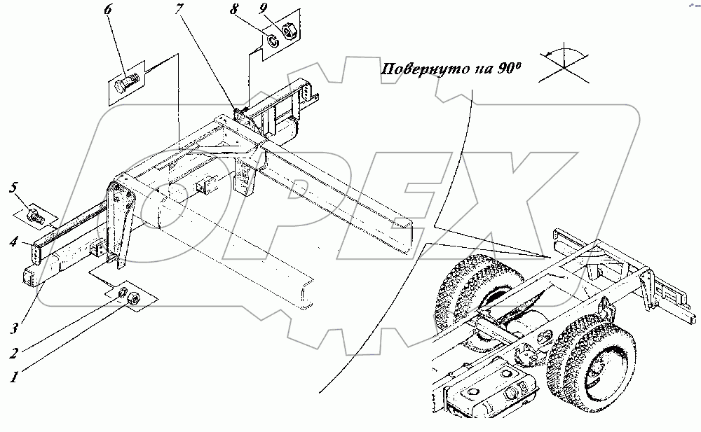 Доработка шасси КО-520.07.00.000