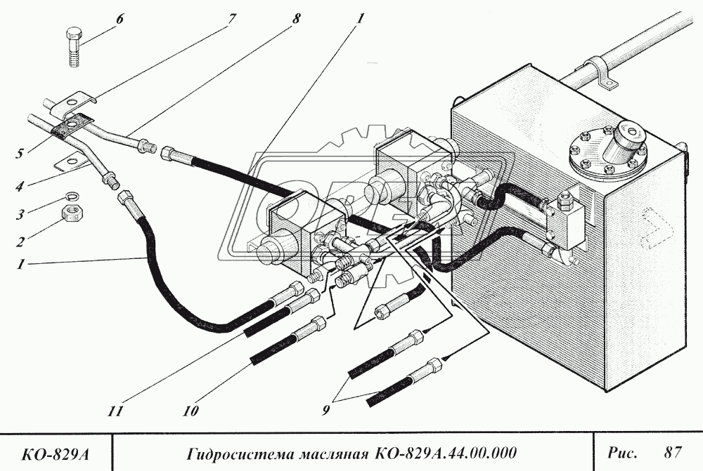 Гидросистема масляная 2