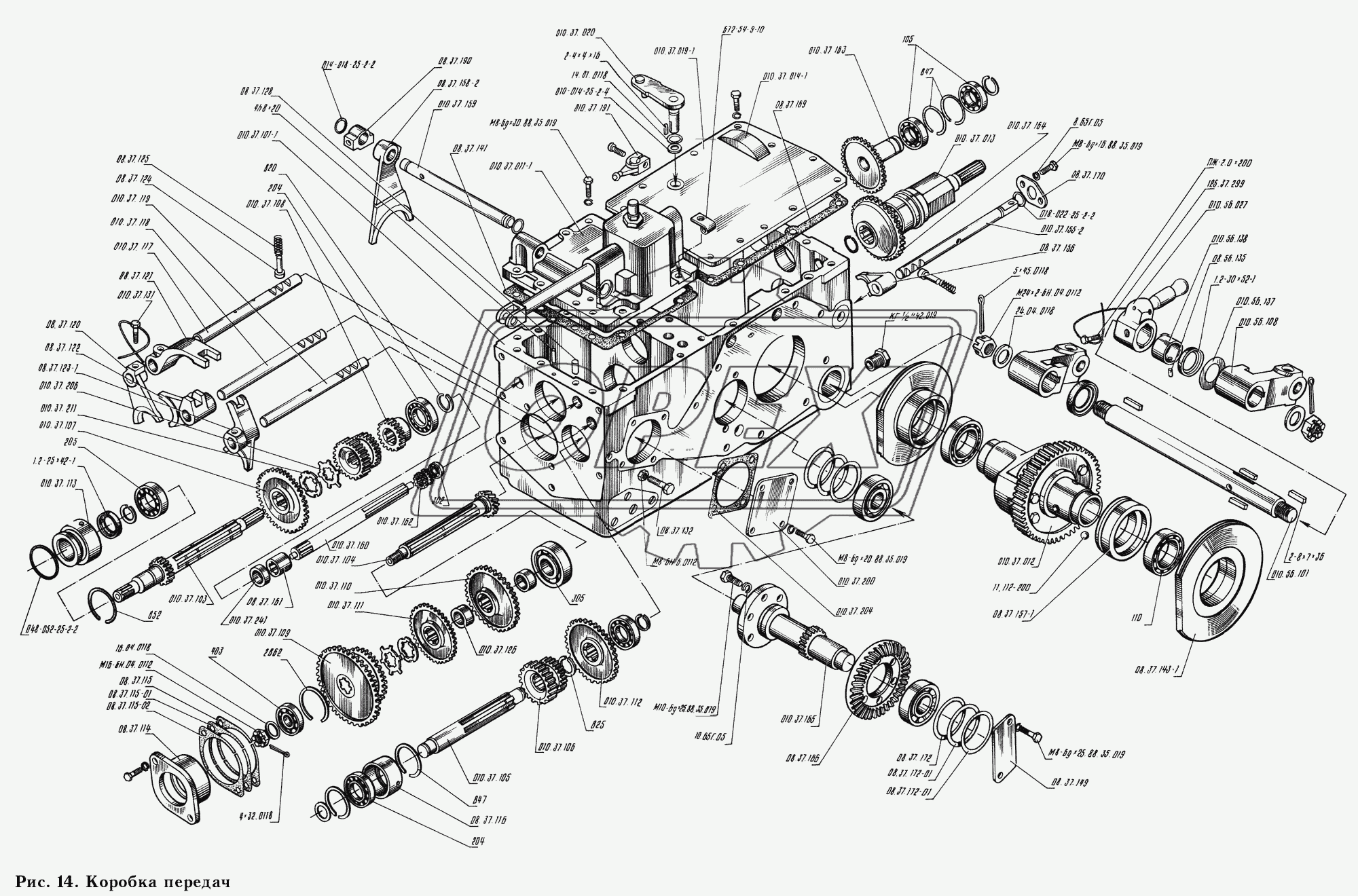 Коробка передач 010.37.001