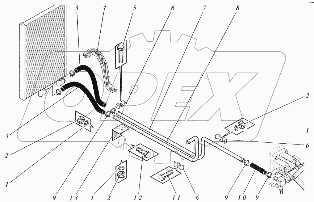  Гидравлическая система 533Н-19сб1 (МКСМ-800)