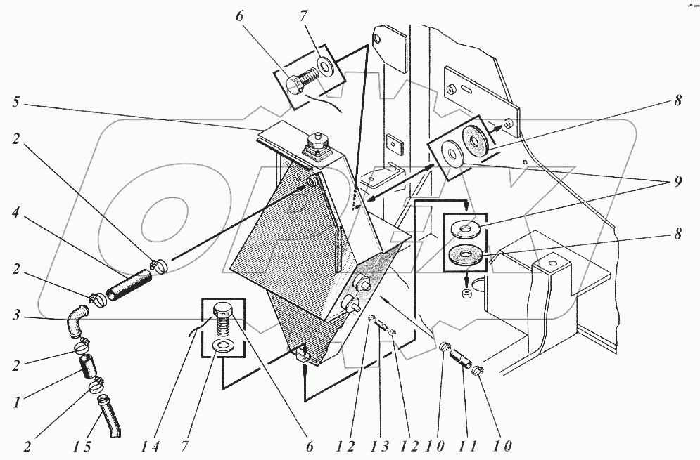  Гидравлическая система 533Н-19сб1 (МКСМ-800Н)
