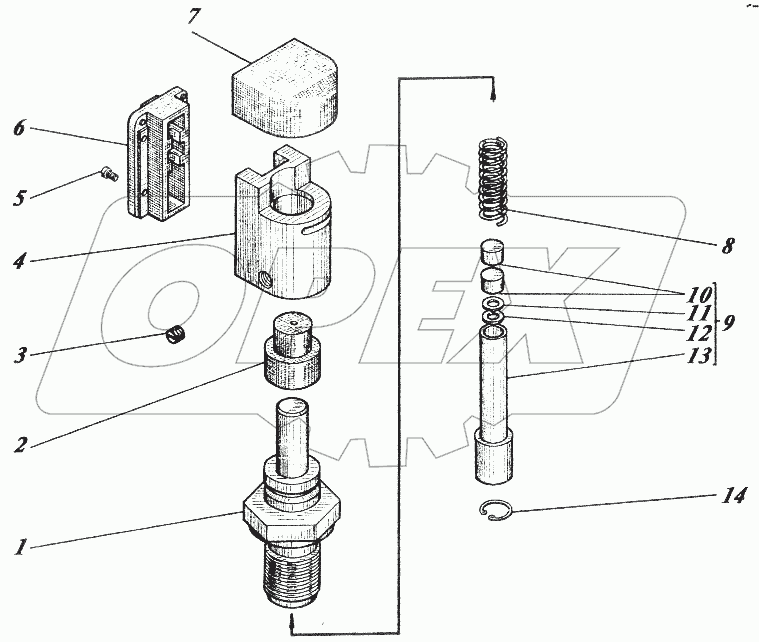  Датчик 533-9-62-19-1247-1К