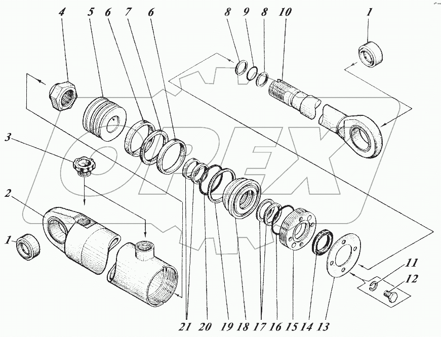  Гидроцилиндр 533-9-62-19-1230-1К