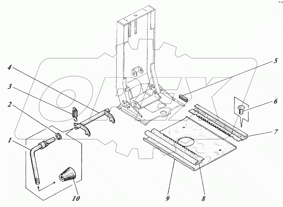  Сиденье 533-9-62-44-000-1К