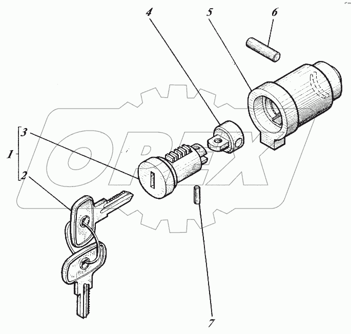  Замок 533-9-62-31-195-1К
