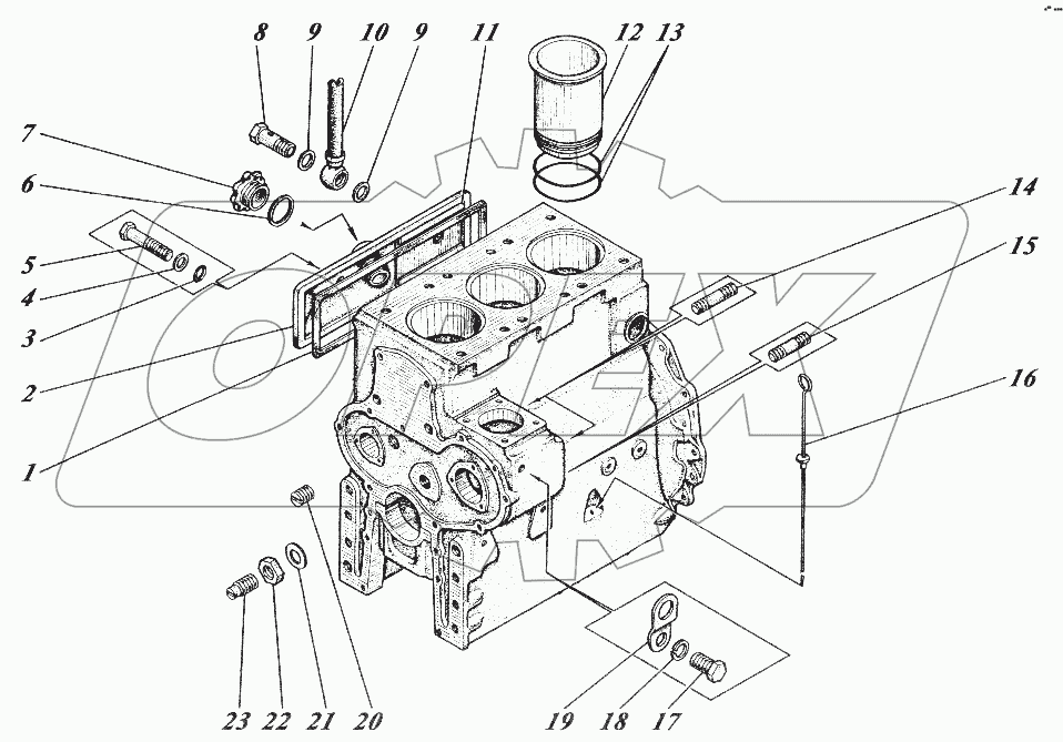  Картер двигателя (МКСМ-800)
