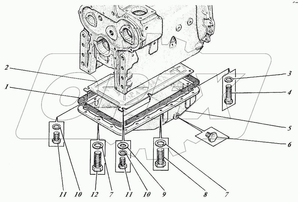  Картер двигателя (МКСМ-800)