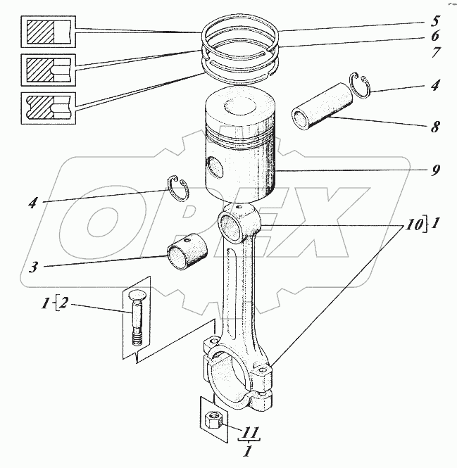  Кривошипное устройство (МКСМ-800)