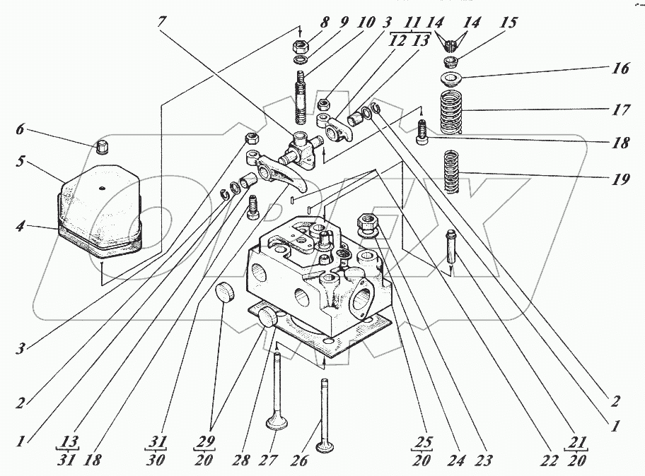  Головка цилиндра (МКСМ-800)